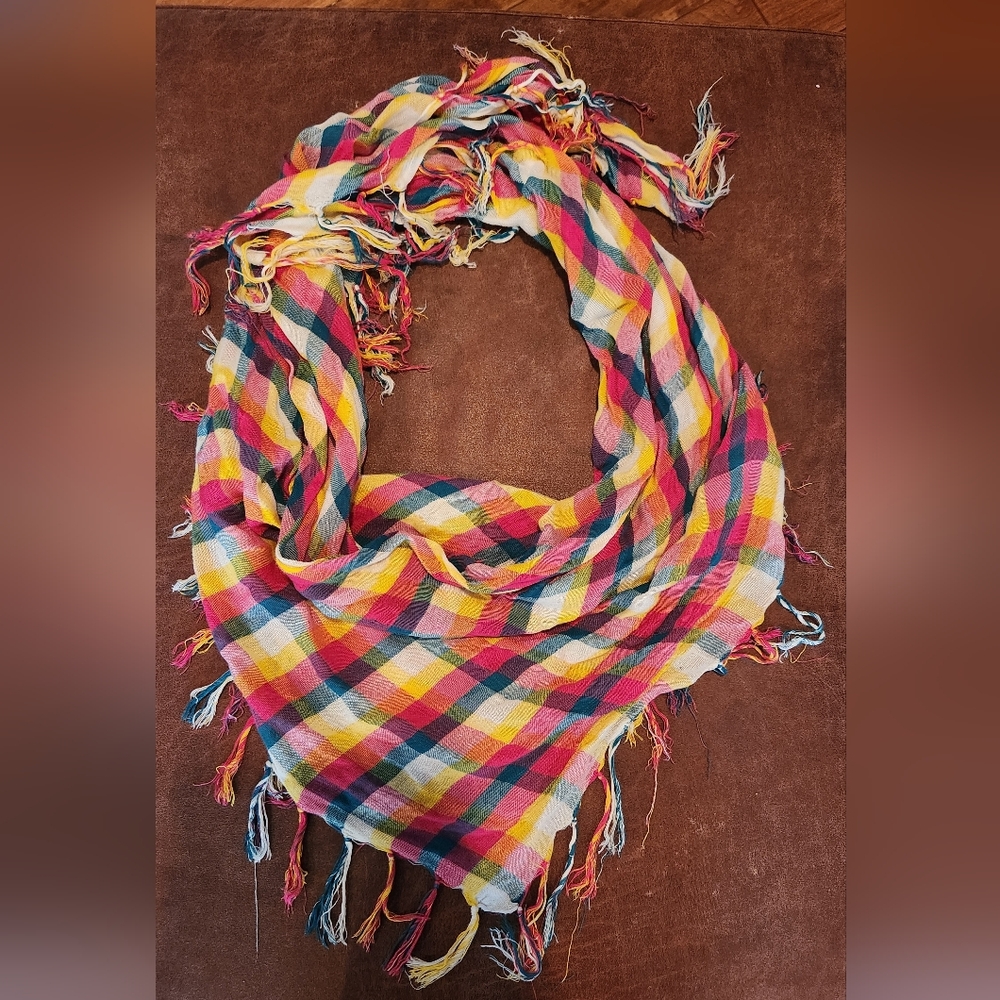 Colorful Plaid Women's Scarf